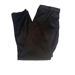 KWoman Black Satin Stretch Dress Pants Sz 42